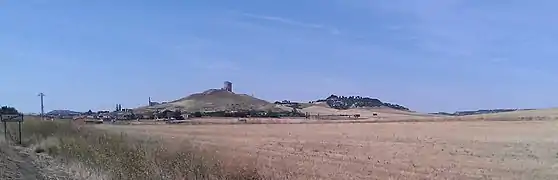 Panorama desde el sur de la localidad.