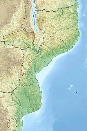Punta de Macaneta ubicada en Mozambique