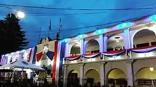 Vista Nocturna de la Municipalidad de Tecpán Guatemala