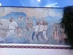 Mural "Cultura Huasteca" en Pachuca.