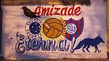 Mural Amistad San Lorenzo y Cruzeiro.