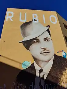 Mural de Ramón Rubio en Geldo.