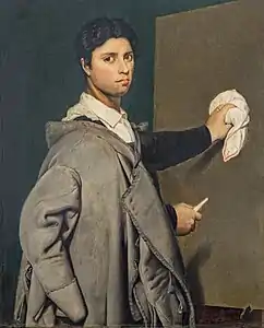 Copia del autorretrato de Ingres por Marie-Anne-Julie Forestier, pintada en 1807 (Museo Ingres-Bourdelle).