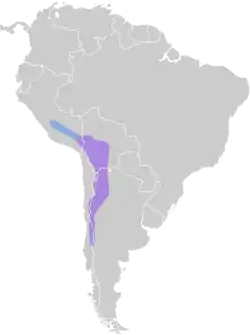 Distribución geográfica de la dormilona cenicienta.