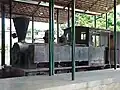Locomotiva del siglo XIX en el "Museo del Transporte" de Caracas