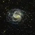 Imagen de NGC 1672 por el GALEX
