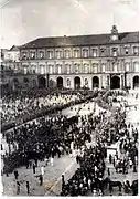 Entierro civil de Caruso en Nápoles, el 2 de agosto de 1921