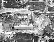 Teatro Nacional de Cuba durante su construcción.