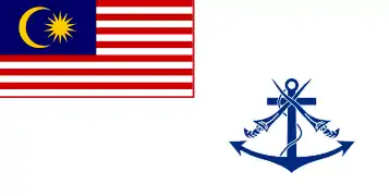 Bandera naval de Malasia