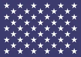 Actual bandera de proa de los Estados Unidos
