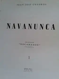 Portada del libro Navanunca (1961)