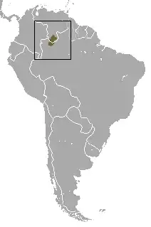 Distribución del uacarí de neblina