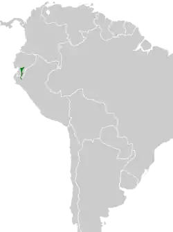 Distribución geográfica del mosquero de Linton.