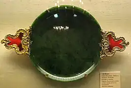 Plato de nefrita - Casa de Fabergé (años 1890)