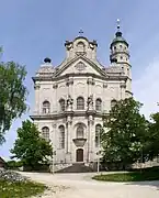 iglesia del monasterio benedictino de la Santa Cruz en Neresheim (1747-1792)