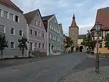 La puerta (Nürnberger Tor) en la calle