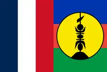 Bandera utilizada por la FIFA para representar a Nueva Caledonia