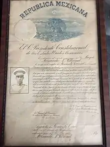 Nombramiento firmado el 14 diciembre de 1925por el presidente Plutarco Elias Calles