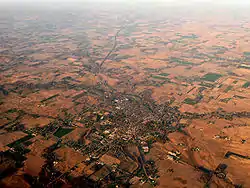 La mayor parte del norte y centro de Indiana son tierras de cultivos salpicadas de pequeñas ciudades, como North Manchester