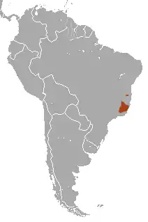 Distribución del muriqui del norte.