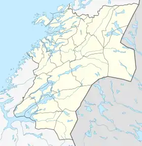 Fiordo de Beitstad ubicada en Nord-Trøndelag