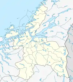 Río Nid (o Nidelva) ubicada en Sør-Trøndelag