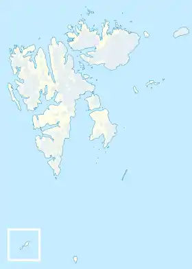 Fiordo de Hornsund ubicada en Svalbard