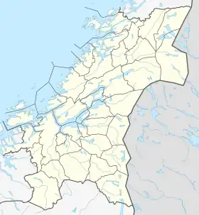 Hovin ubicada en Trøndelag