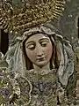 Nuestra Señora del Amparo, obra de Roque Balduque. Imagen titular de la Hermandad de Nuestra Señora del Amparo, mediados del siglo XVI.