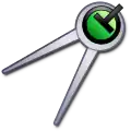 Un compás utilizado como símbolo del diseño preciso en aplicaciones de computadora