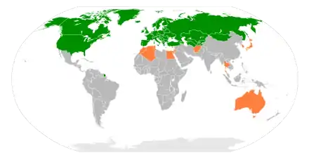      Estados miembros     Socios para la cooperación