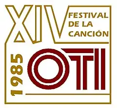 Logo de la decimocuarta edición del Festival OTI 1985.