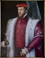 Retrato de Odet de Coligny, de François Clouet, 1548.