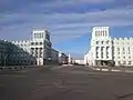 Plaza de Octubre en Norilsk, imagen de 2015.