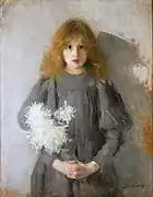 Niña con crisantemos (1894)