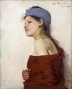 Retrato de mujer (1888) (Museo Nacional de Cracovia)