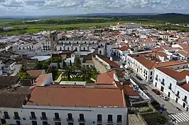 Vista aérea de Olivenza.