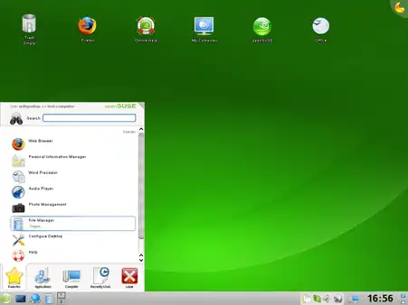 openSUSE con un escritorio KDE 4