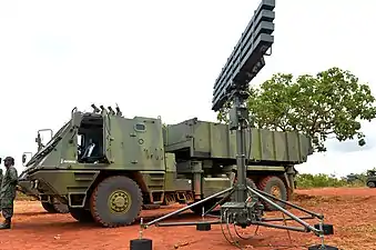 Astros MRLS y Radar SABER del CFN.