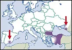 Distribución de (Orculella bulgarica)