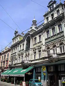 Fachada Art Nouveau en Osijek