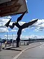 Monumento en el aeropuerto de Oslo