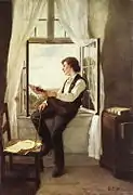 El violinista en la ventana