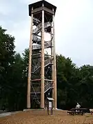 Torre de madera de Ottoshöhe, en las colinas de Osnabrück (1895, rec. en 2008)