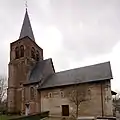 Waalre: iglesia vieja de San Willibrord, iniciada en el siglo XII con elementos del XV en la torre y la ampliación