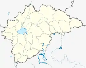 Okúlovka ubicada en Óblast de Nóvgorod
