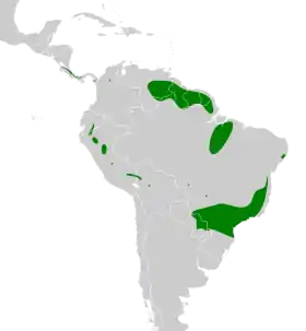 Distribución geográfica del picoagudo.