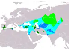 Distribución de la malvasía cabeciblanca