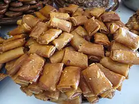 Baklava con forma rectangular