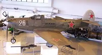 P-39 con emblemas soviéticos.